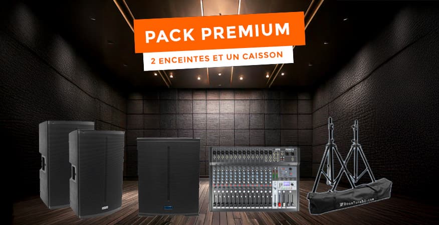 Pack Sonorisation Professionnelle FBT X-LITE 115A avec Caisson X-SUB 118SA, Mixeur Promix 16 et Câbles XLR